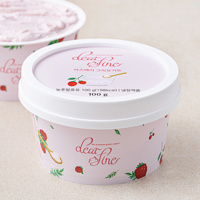 디어파인 라즈베리 그릭요거트, 100g, 1개입, 1개