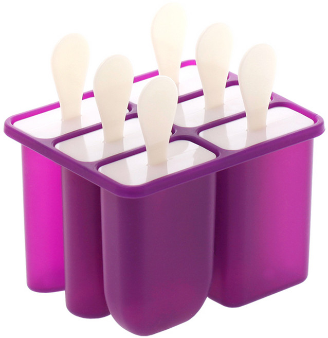 실리만 국내생산 실리콘 아이스 샤베트 몰드 투명보라 1개