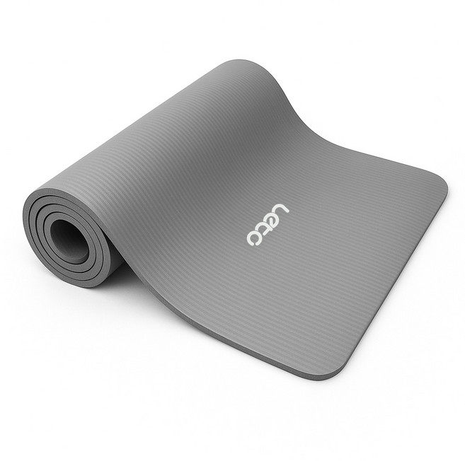 레토 푹신한 NBR 요가매트 LYM-N16, 그레이, 1개