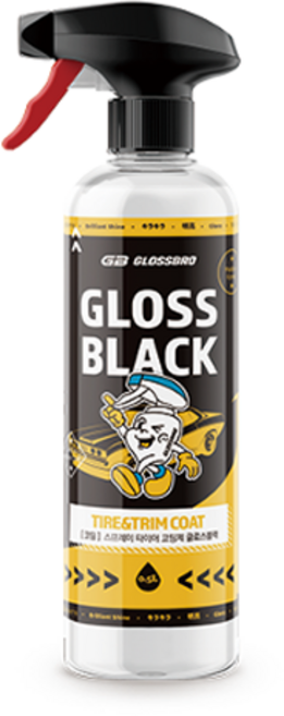 글로스브로 글로스 블랙 스프레이 타이어 코팅제, 500ml, 1개
