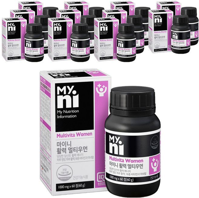 Myni 女性綜合維他命礦物質保健錠, 60顆, 12罐