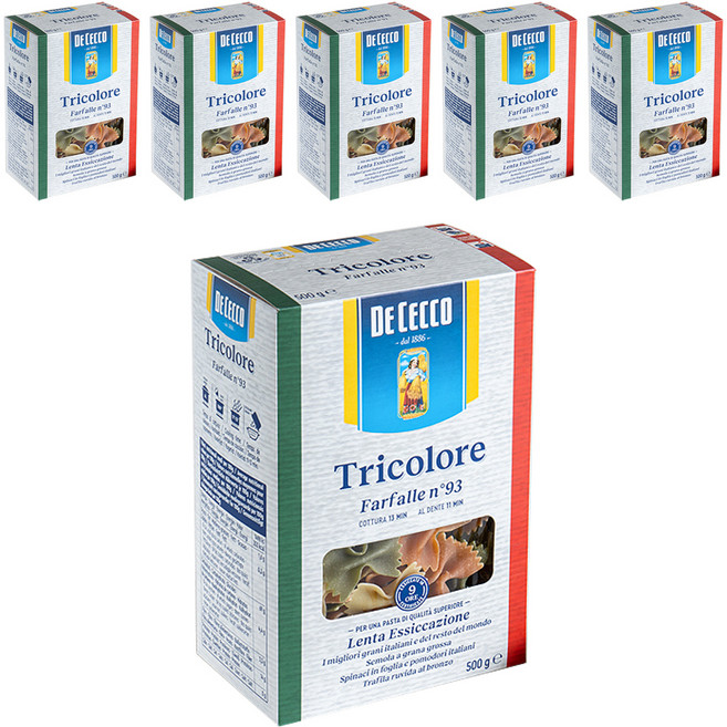 데체코 삼색 파팔레, 500g, 6개