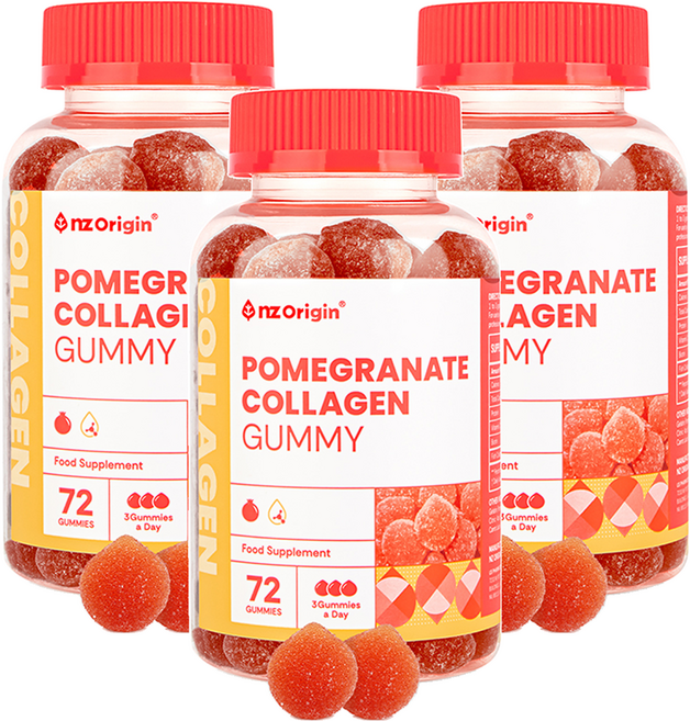 엔젯오리진 석류 콜라겐 구미, 3개, 72정