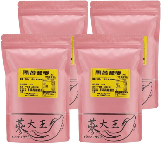 黑苦蕎麥, 100g, 3包, 4袋