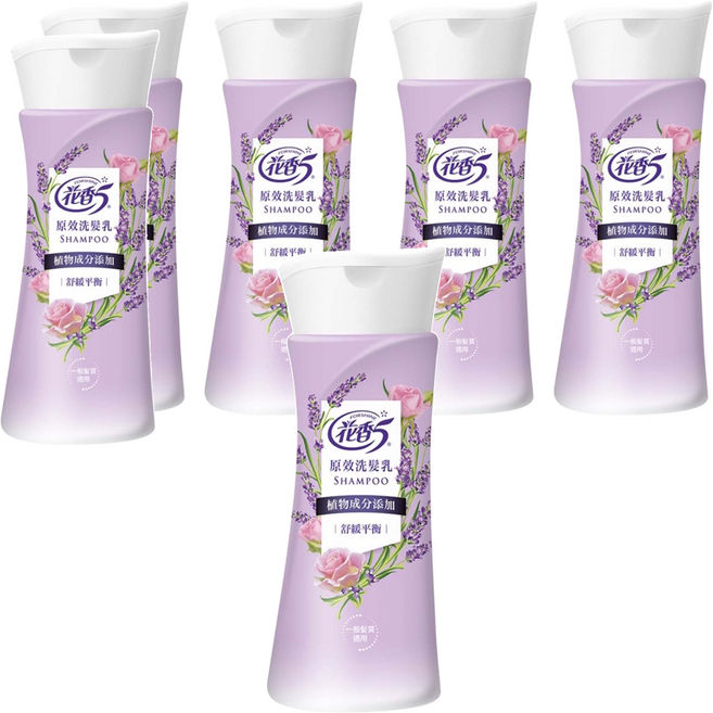 花香5 原效洗髮乳 鳶尾花, 200g, 6瓶
