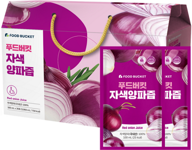 푸드버킷 무안 자색양파즙, 100ml, 30개