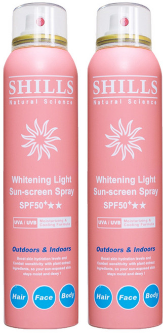 SHILLS 舒兒絲 超清爽舒緩美白防曬冰鎮噴霧 寶寶適用, 180ml, 2瓶