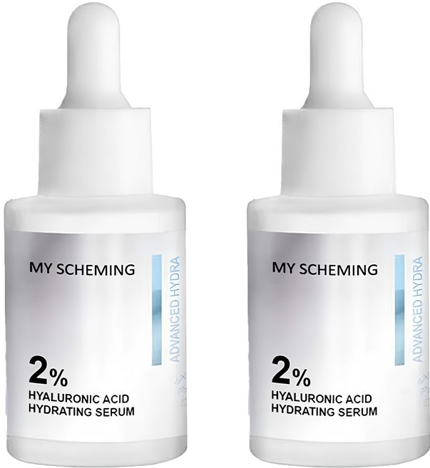 MY SCHEMING 我的心機 2%玻尿酸極效保濕精華, 30ml, 2個
