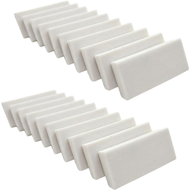 문구담 잘지워지는 미술용 지우개 10p, 화이트, 2세트