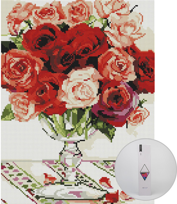 아트조이 DIY 보석십자수 30 x 40 cm, 풍성함, 1개