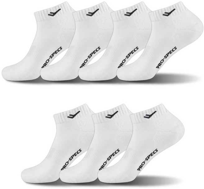 프로스펙스 남성용 스포츠 쿠션 스니커즈 양말 C타입, 화이트, 7개