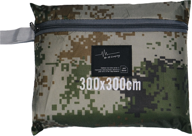 Ho-se Camping 好勢露營 多功能防水布 地布 小天幕, 綠色迷彩