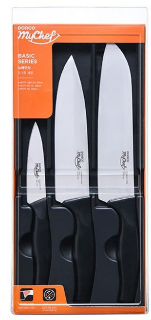 마이셰프 뉴베이직 칼세트 3-1호, 1세트, 다용도식도 200mm + 셰프식도 180mm + 과도 100mm