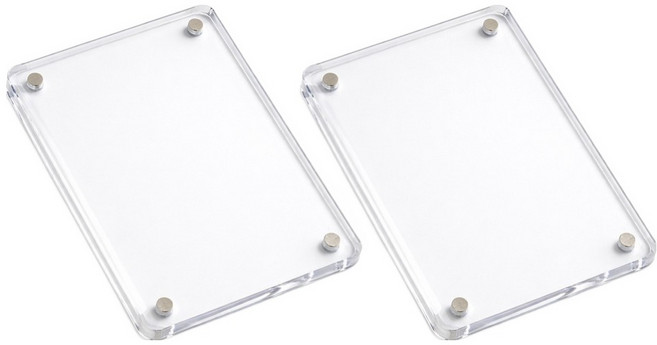 이음바이 아크릴 자석액자, 2개, 투명