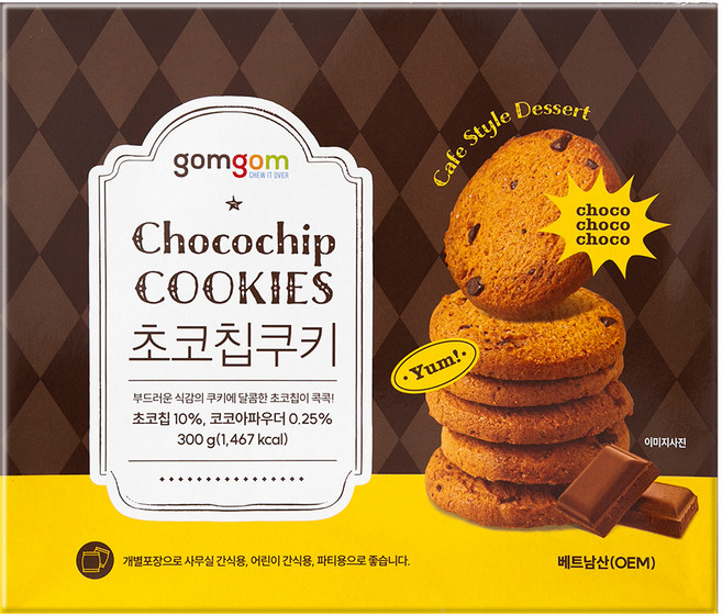 곰곰 초코칩쿠키, 300g, 1개