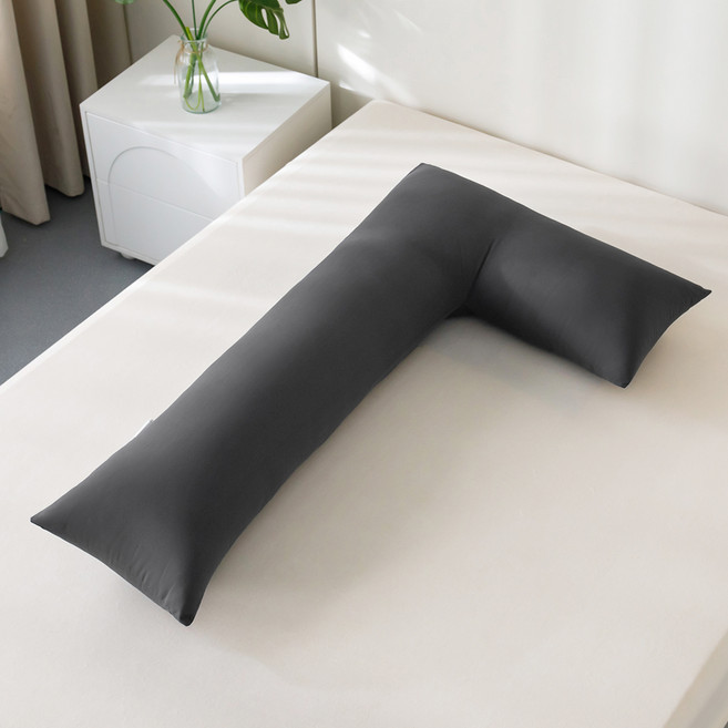 소하임 L자형 통세탁 바디필로우, 챠콜그레이