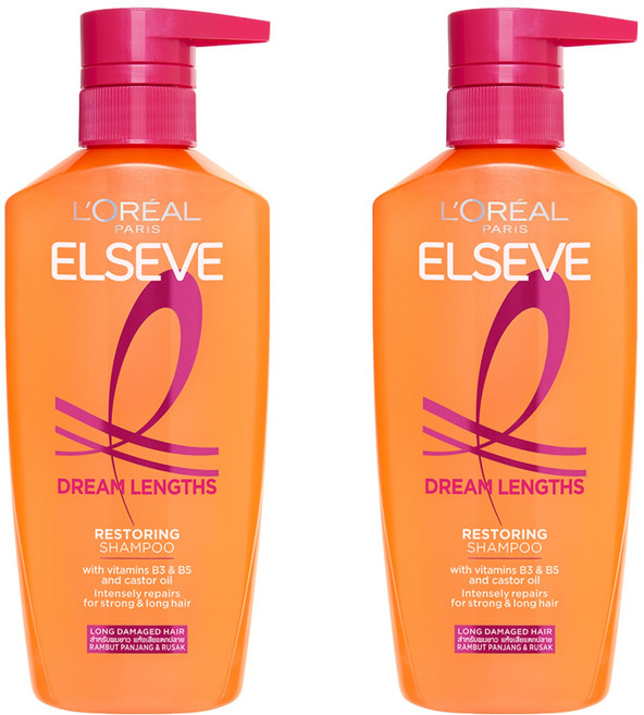 로레알파리 엘세브 드림랭스 샴푸 프루티 플로럴 향, 400ml, 2개