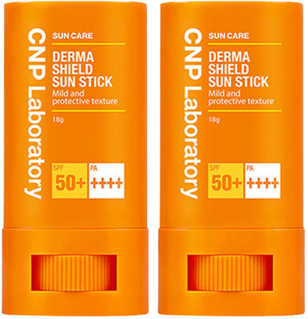 CNP차앤박 더마 쉴드 선스틱 SPF50+ PA++++, 18g, 2개