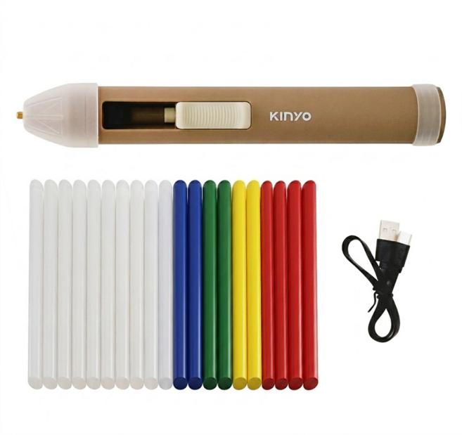 KINYO 無線迷你熱熔膠槍 ET-5565, 1支