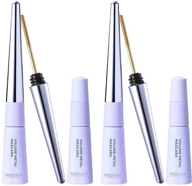 네오젠 더마로지 볼륨 메탈 마스카라 기획세트 (본품+리필), 블랙, 2개