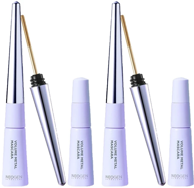 네오젠 더마로지 볼륨 메탈 마스카라 기획세트 (본품+리필), 블랙, 2개 - 쿠팡