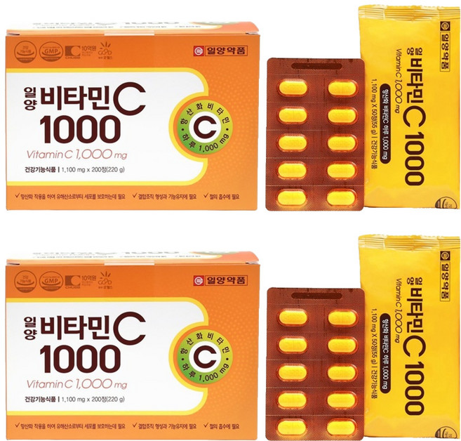 일양약품 비타민C1000, 2개, 200정