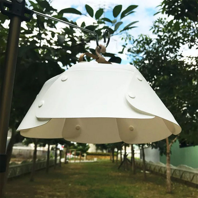 N9 LUMENA 燈罩（三款通用） PP聚丙烯材質 展開-直徑27 x 11cm 收納-直徑20 x 2cm, 1個, 白色