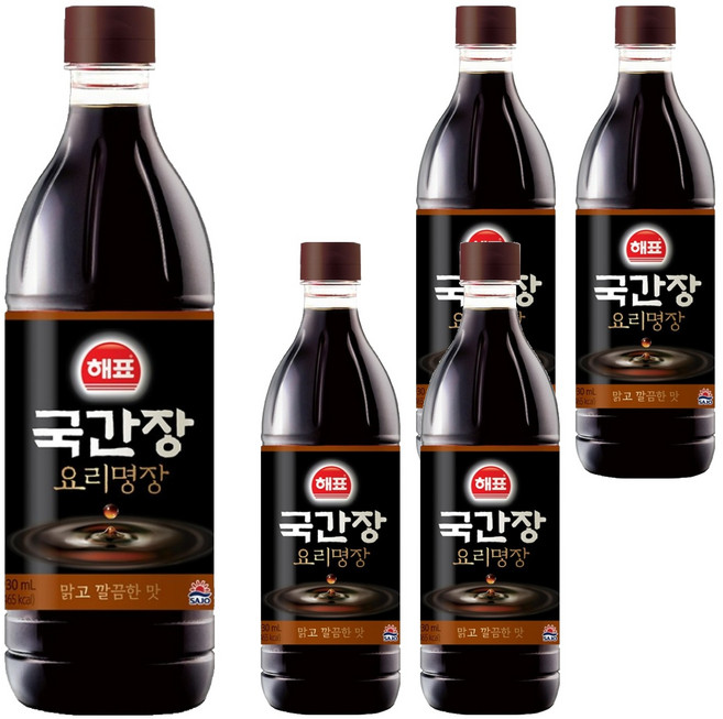 [해표] 국간장, 930ml, 5개