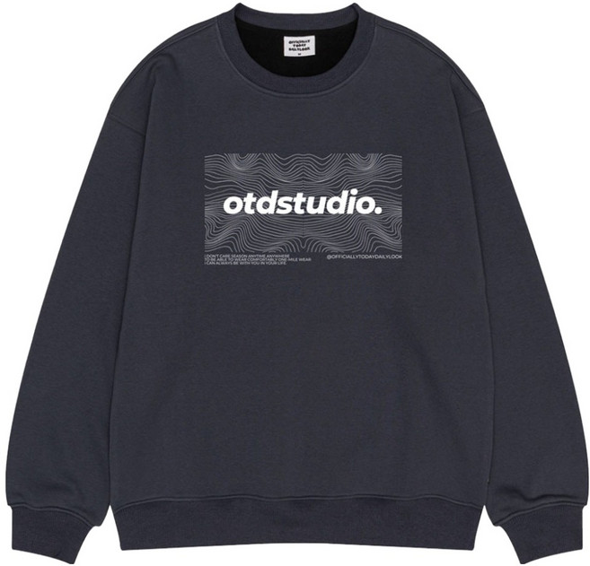 오티디 프리미엄 텐타 덤블 기모 오버핏 링스튜디오 보온 맨투맨 OT31005