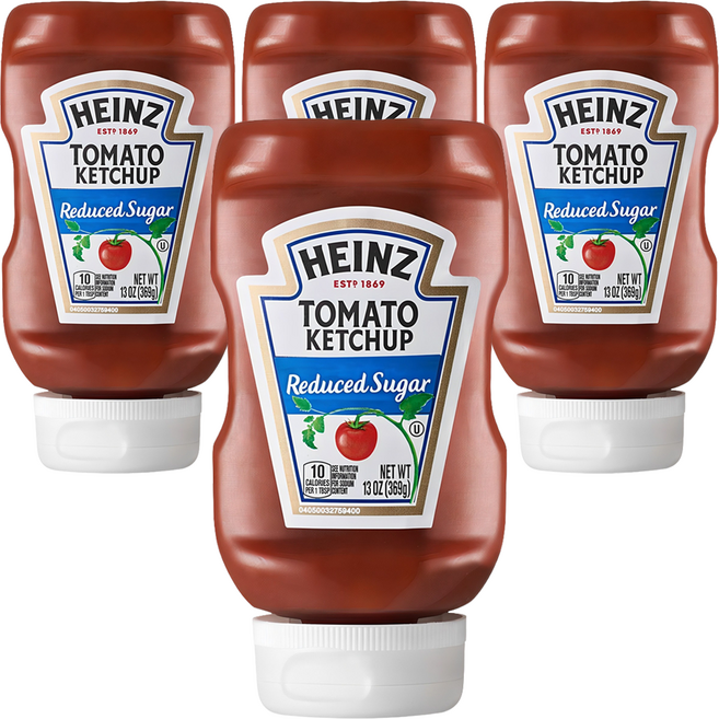 하인즈 리듀스드 토마토 케첩, 369g, 4개