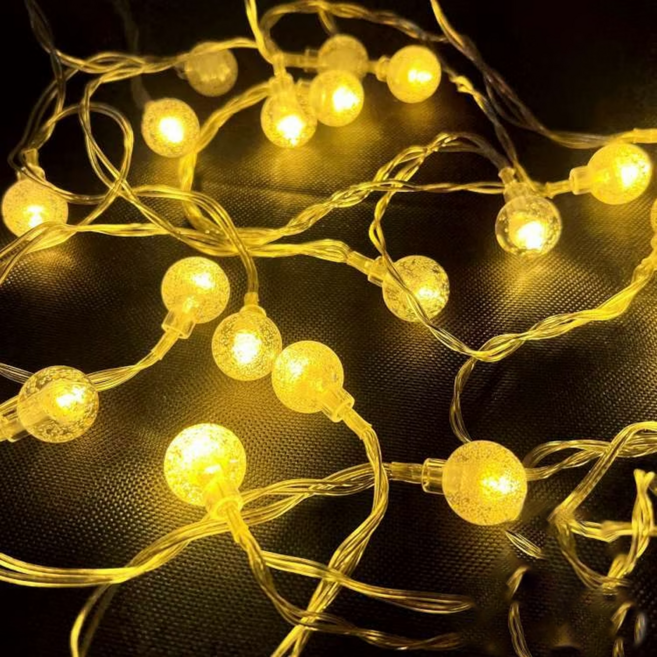 摩達客 浪漫氣氛LED造形聖誕燈串 暖白光透明線 USB充電 八段功能控制 YS-XSLED020003 20燈, 暖白色, 1組