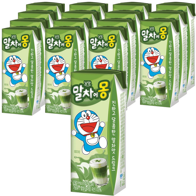 Namyang 南陽乳業 抹茶Eomong牛奶, 16個, 190ml