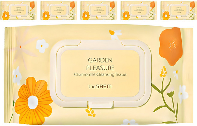 더샘 가든 플레져 캐모마일 클렌징 티슈, 100매입, 6개