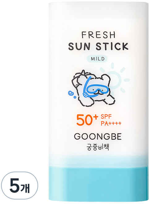 궁중비책 프레시 선스틱 마일드 SPF50+ PA++++, 23g, 5개