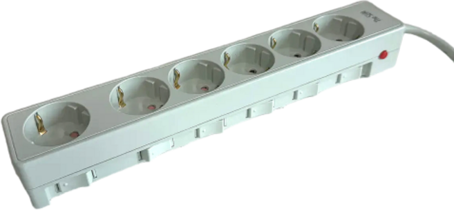 네모탭 더슬림 개별 멀티탭 6구 SY-SB6, 카모그린, 1개, 2.5m