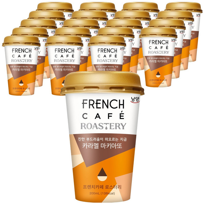 FRENCH CAFE 烘焙工坊焦糖瑪奇朵, 200ml, 20個