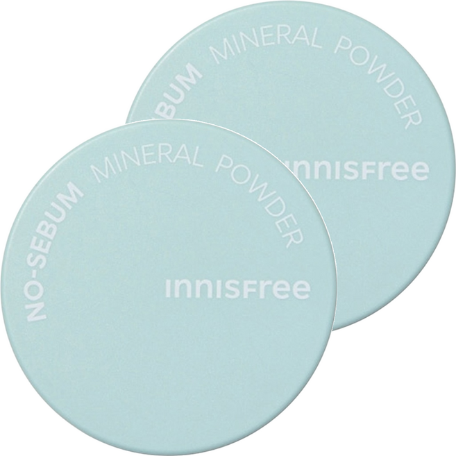INNISFREE 台灣公司貨 無油無慮礦物控油蜜粉 5g, 單色, 2個
