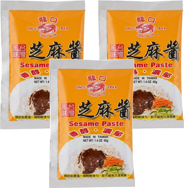 龍口 芝麻醬包, 40g, 3包