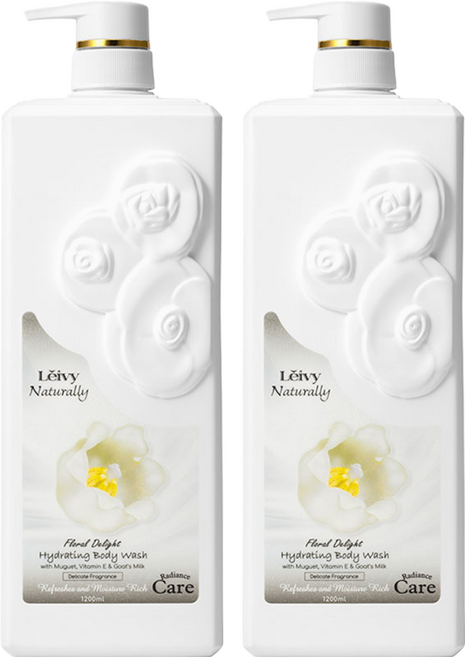 Leivy 羊奶沐浴乳 鈴蘭, 1.2L, 2瓶