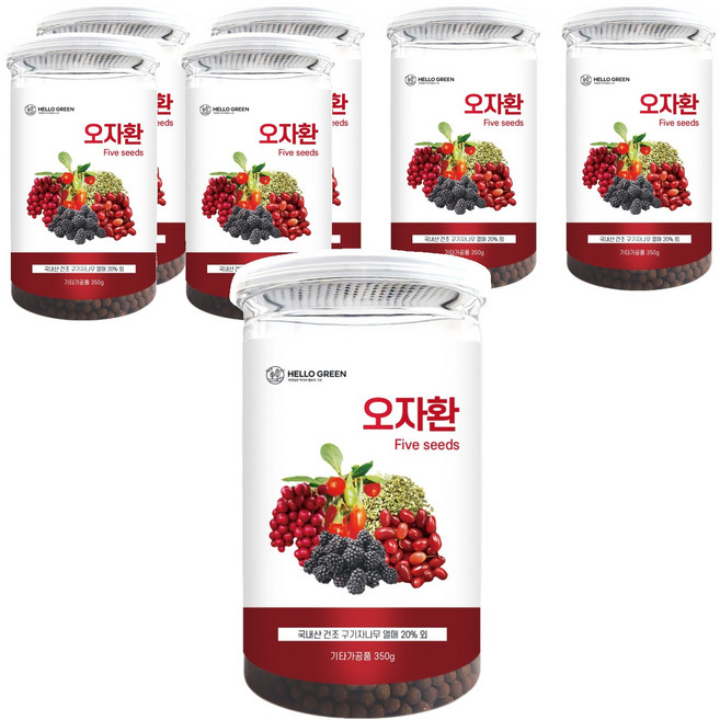 헬로우그린 오자환 통, 350g, 7개