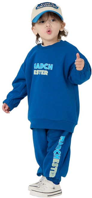 아동용 삼소니 블루온 등원복 상하의 세트