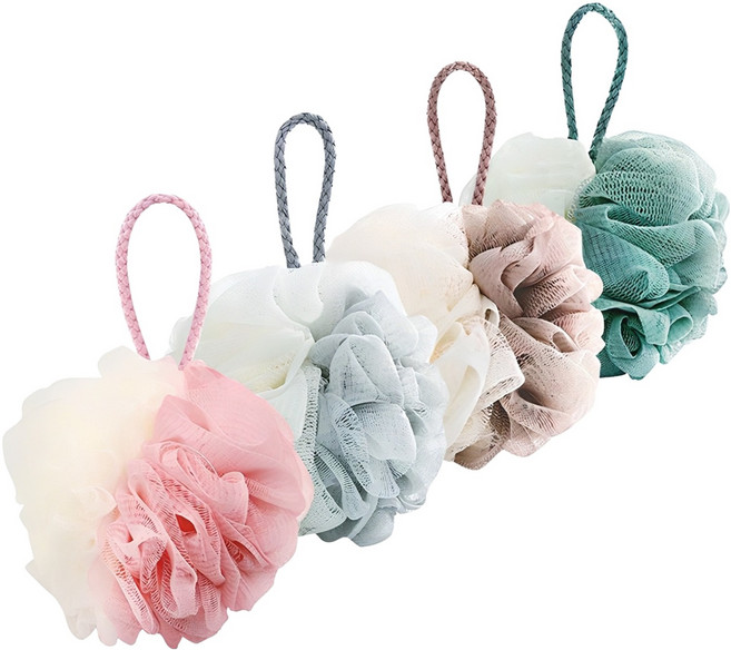 더자카 투톤 컬러 샤워볼 4p, A타입, 4개입, 1세트