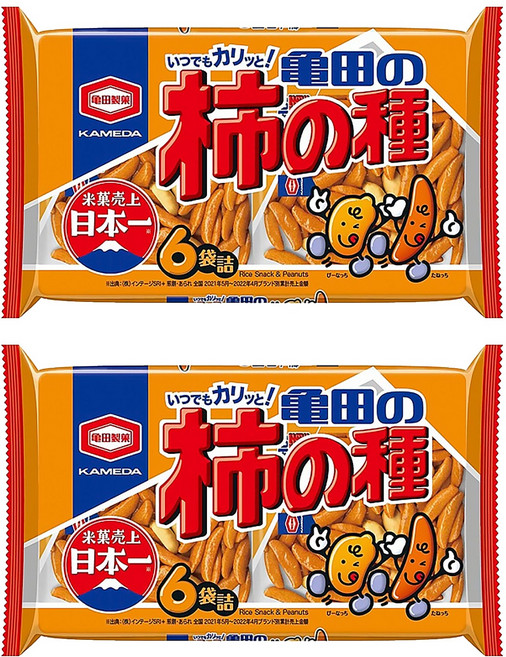龜田製菓 柿之種 米果, 180g, 2袋