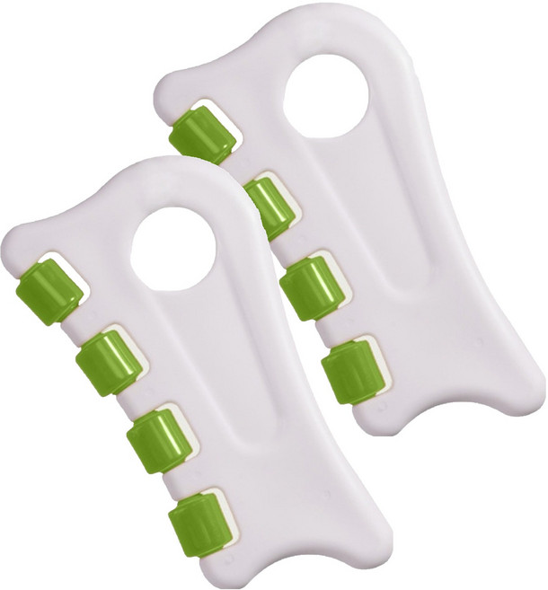 디어모모 얼굴 마사지 관리 바디 괄사 롤링형, 연두, 2개