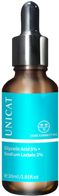 UNICAT 變臉貓 水楊酸毛孔調理原液 甘醇酸5%+乳酸鈉2%+水楊酸0.2%, 30ml, 1瓶