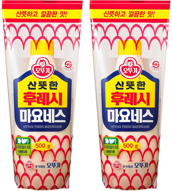 오뚜기 후레시 마요네즈, 500g, 2개