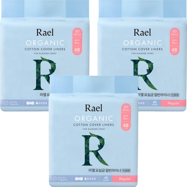 라엘 남녀공용 요실금 라이너, 48개입, 3개