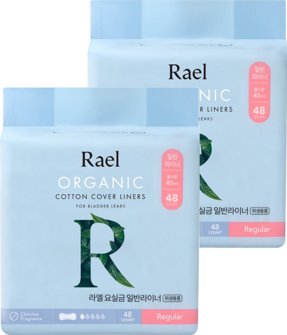 라엘 남녀공용 요실금 라이너, 48개입, 2개