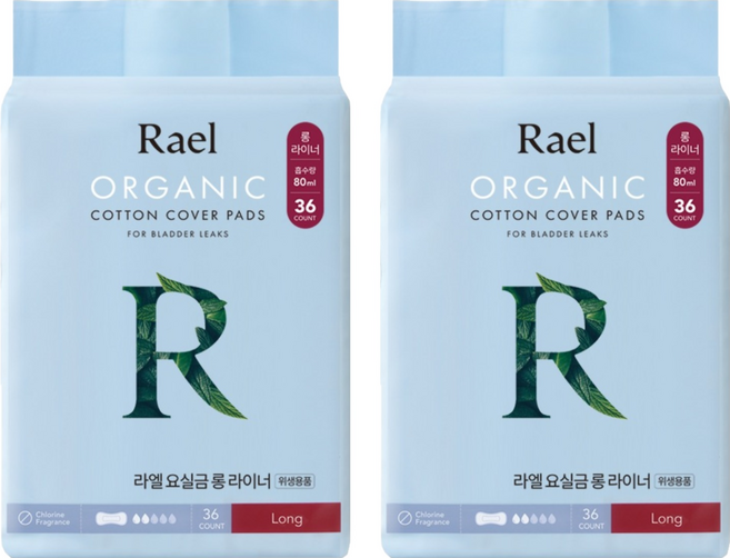 라엘 남녀공용 요실금 라이너, 36개입, 2개