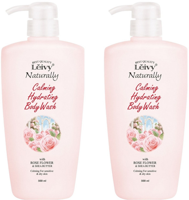 레이비 런던로즈 바디워시 로즈 머스크향, 500ml, 2개